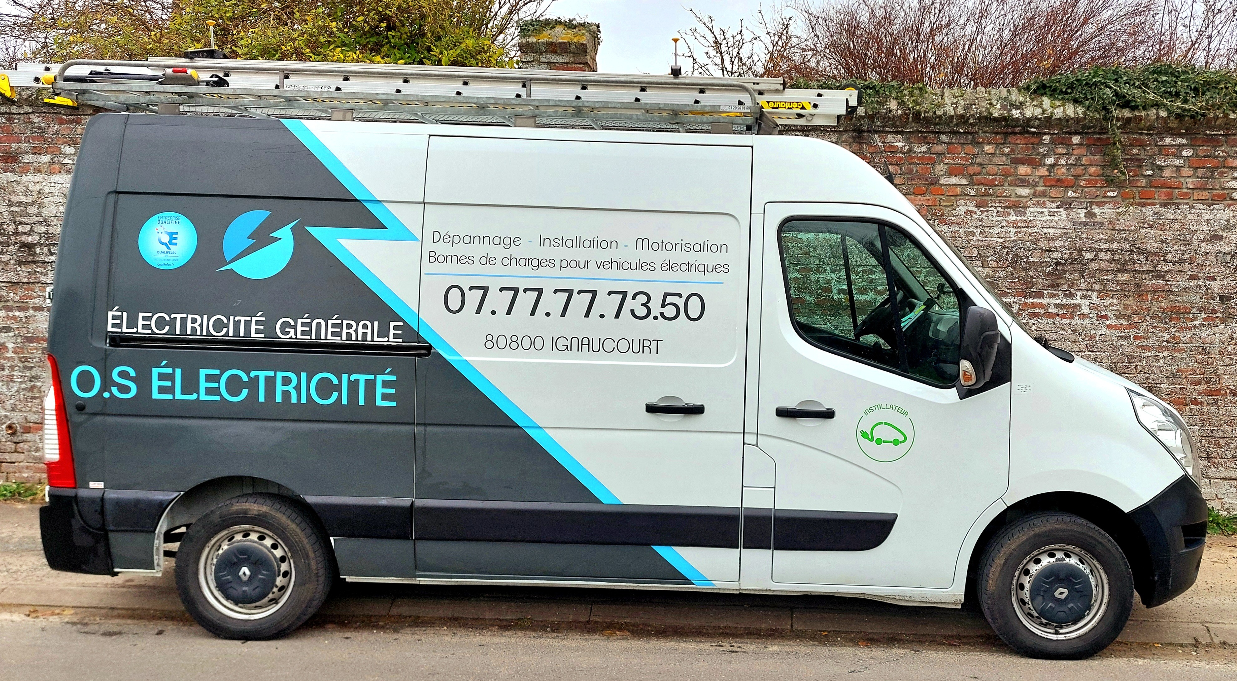 Logo O.S ELECTRICITE electricien @ Ignaucourt